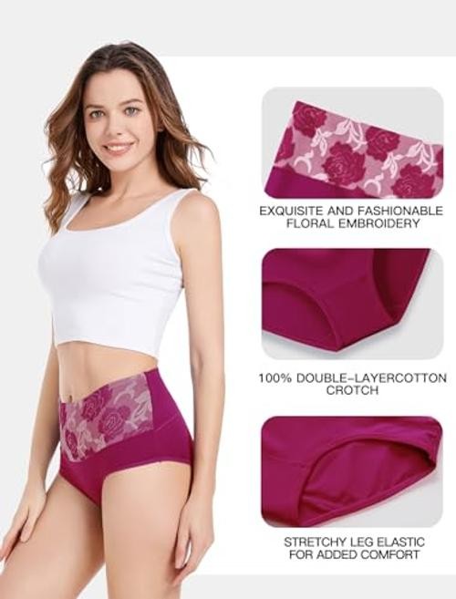 Women’s Briefs Underwear Cotton Medium Brief 01 – 8 Pack – Assorted Colors 03