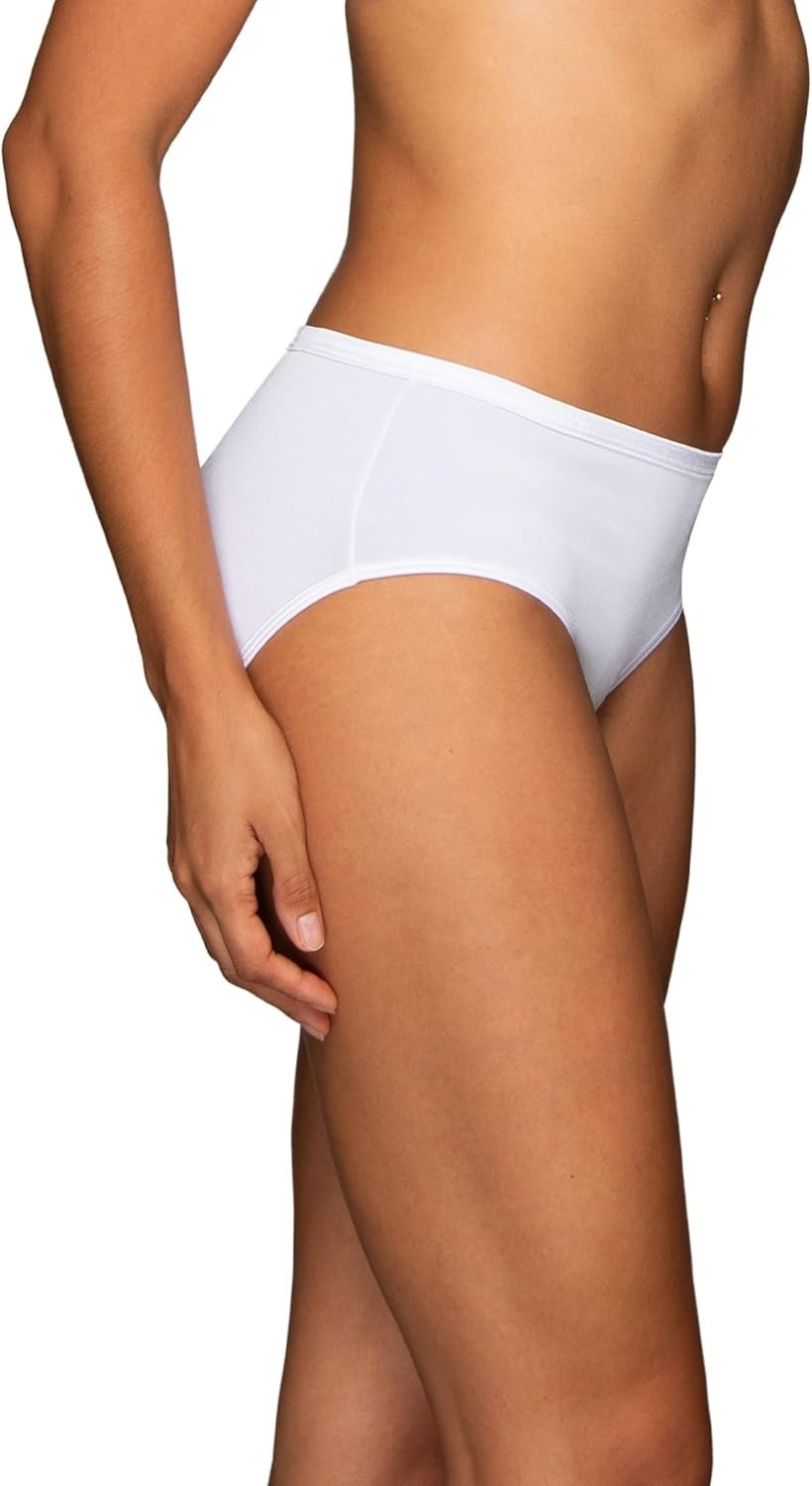 Vanity Fair Illumination Hipster Panties Size 6 Star White 18107 3 Pack NWT