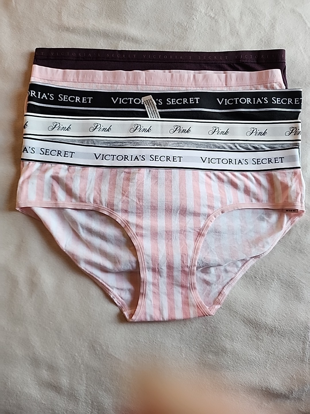 5 pairs size M Victoria’s Secret hiphuggers vintage RN54867 CA 67359 India