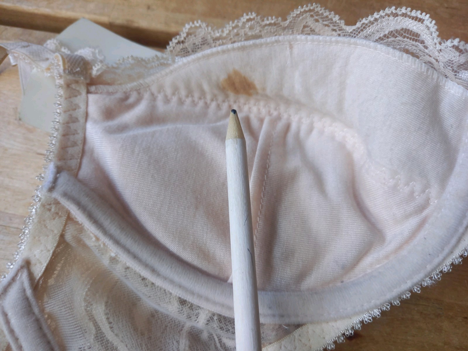 Sand Cream Lace Push-Up Padded Underwire Bra size 32B 34B 32C 34C BRAND NEW