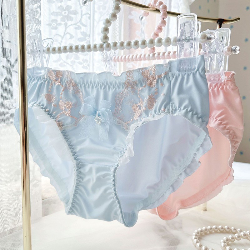 Sweet Girls Womens Princess Bow Panties Briefs Japanese Cute Students Underpants