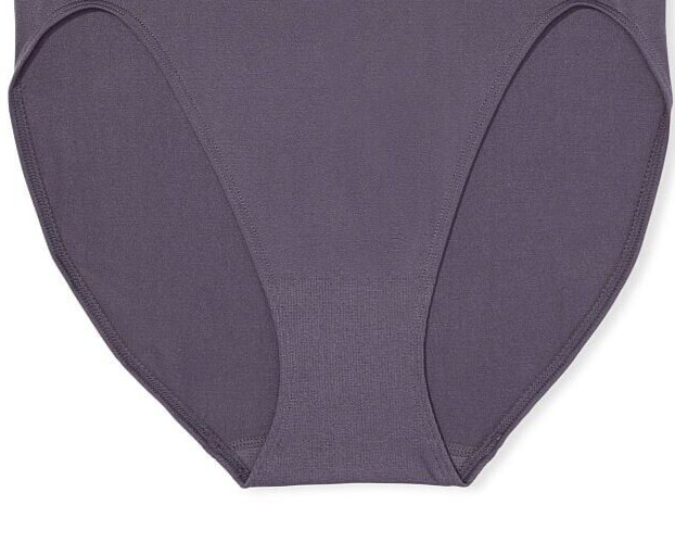 S Grey SEAMLESS NO SHOW FULL COVER Victorias Secret High Leg Waist Brief Pantie