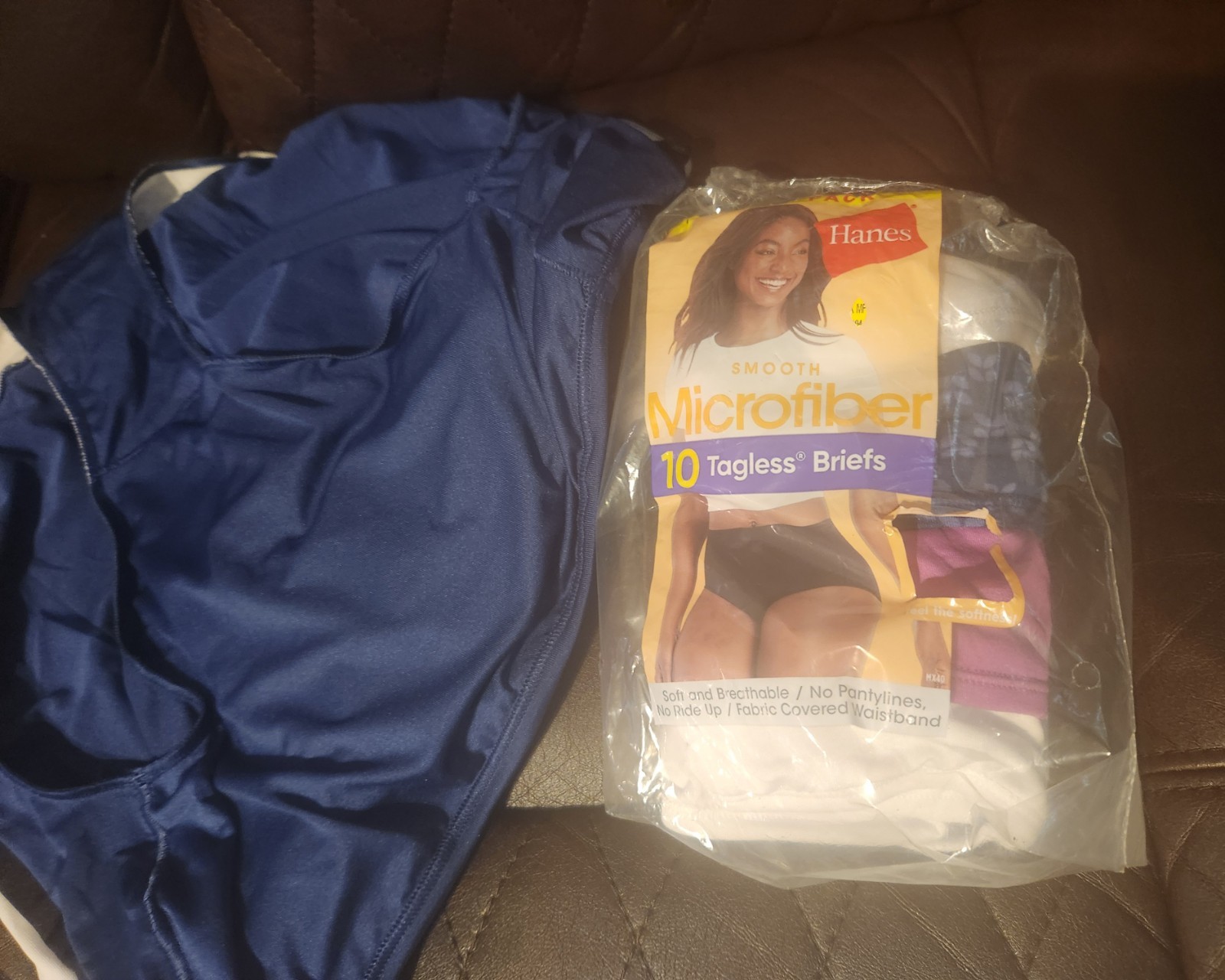 Hanes Microfiber Tagless Smooth Briefs Women Size 8 XL, Pack Of 8