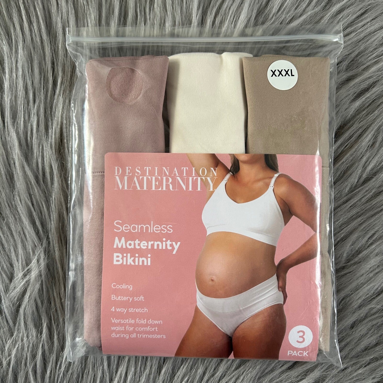 Destination Maternity Seamless Bikini Womens Size XXXL Cooling Buttery Soft
