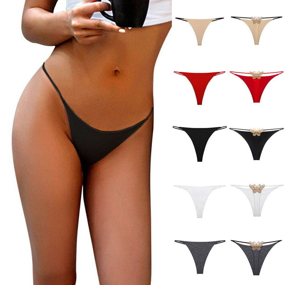 5 Pack Lot Sexy Ladies Womens G-string Thong Panties Lingeries Underwear Briefs