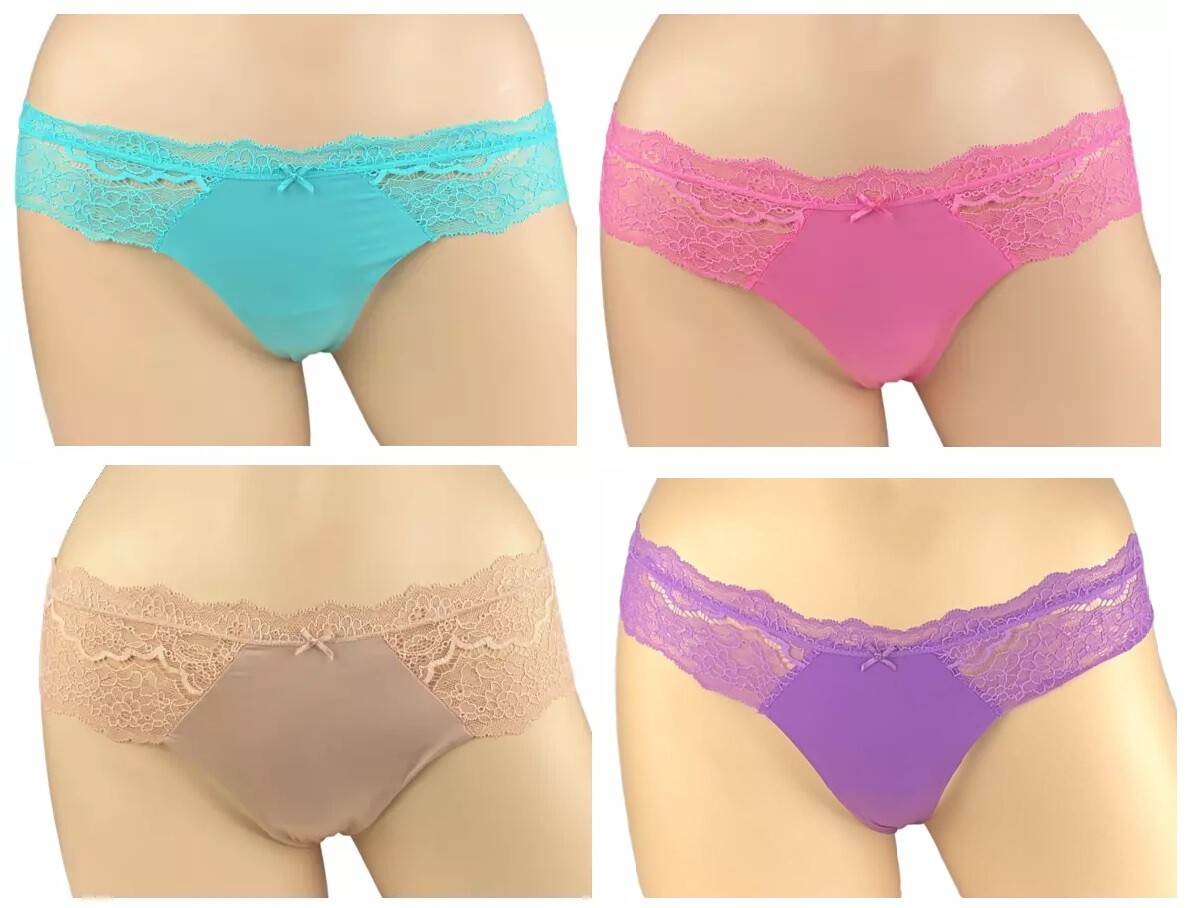 VICTORIA’S SECRET DREAM ANGELS FLORAL LACE TRIM THONG PANTY XS S M L XL NWT