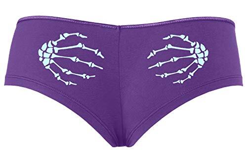 Boney Hands Grabbing Ass hot Rave Wear Halloween Purple Boyshort Festival booty