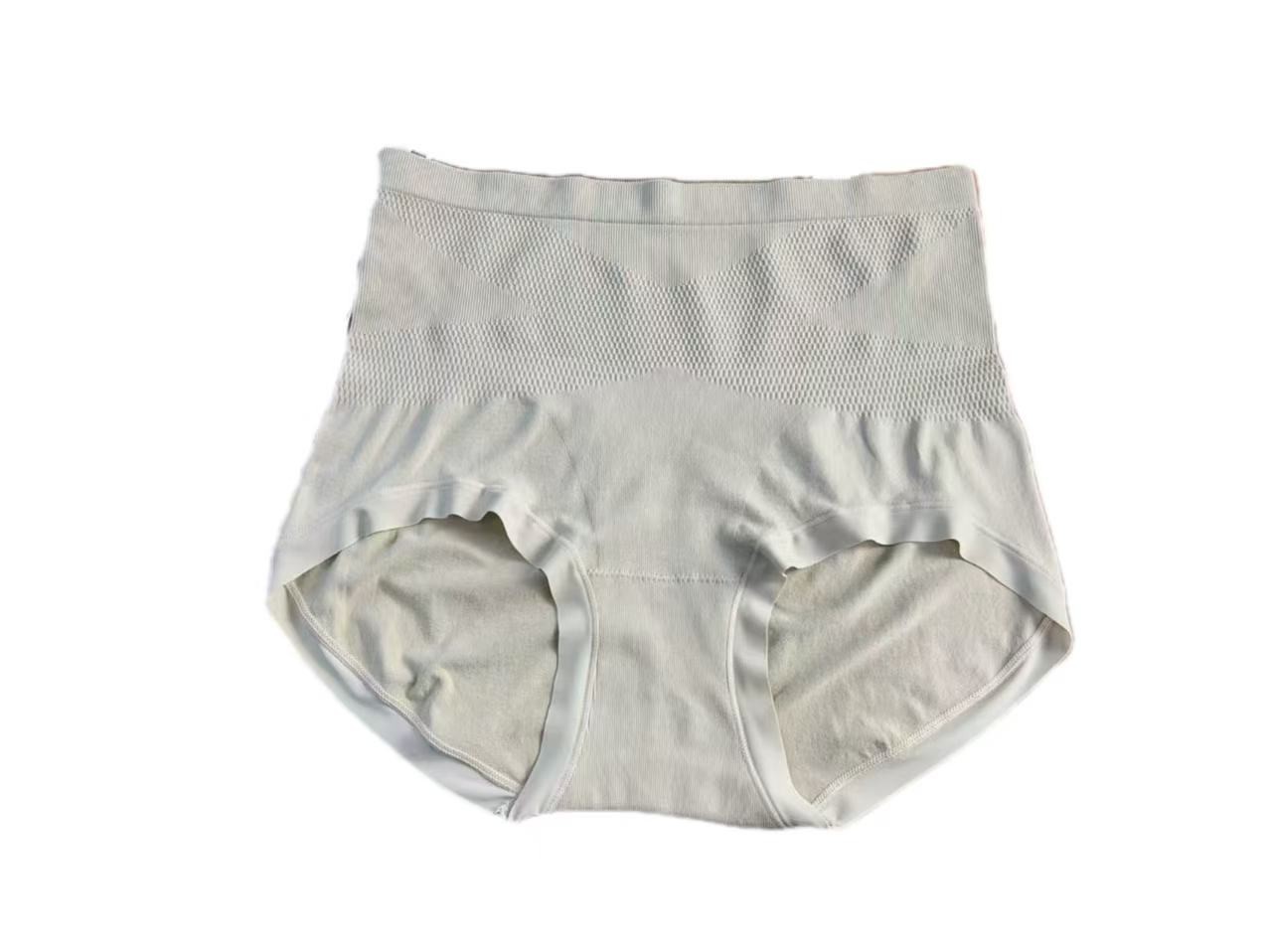 6pcs Plus Size Nylon High-Waisted Tummy Control Panties for Women 155-240 LB
