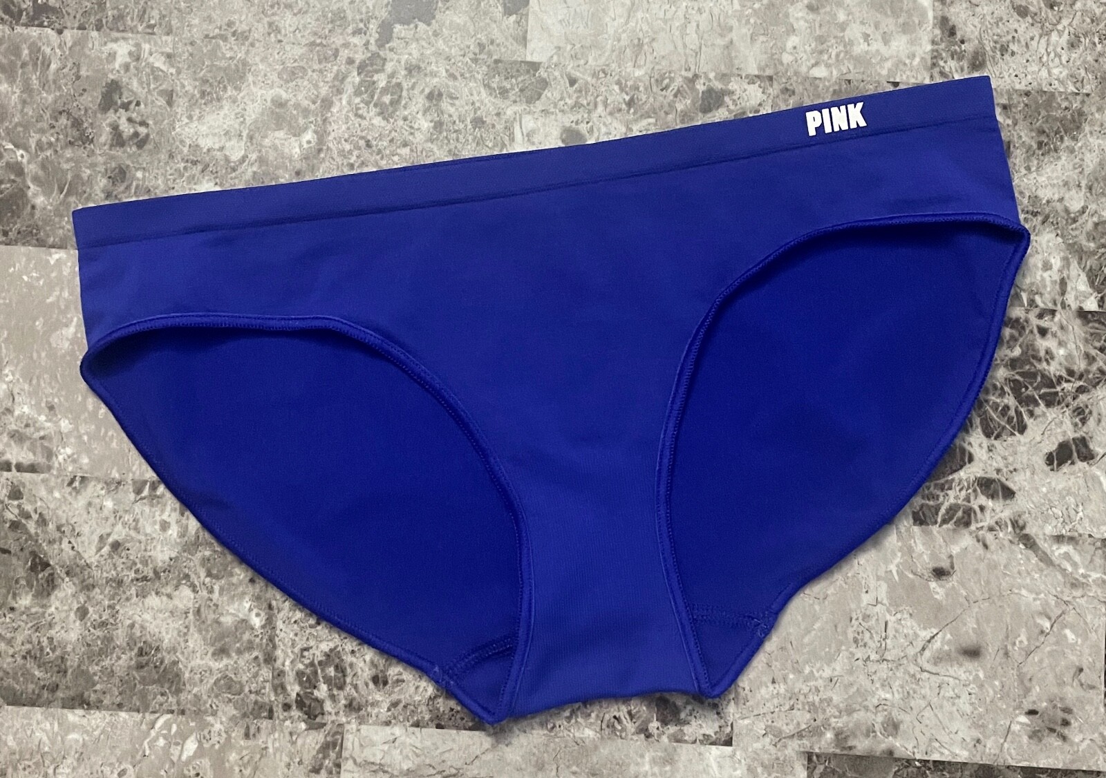 NWT VICTORIA’S SECRET PINK BLUE LOVE RAINBOW PRIDE HEART SEAMLESS BIKINI PANTIES