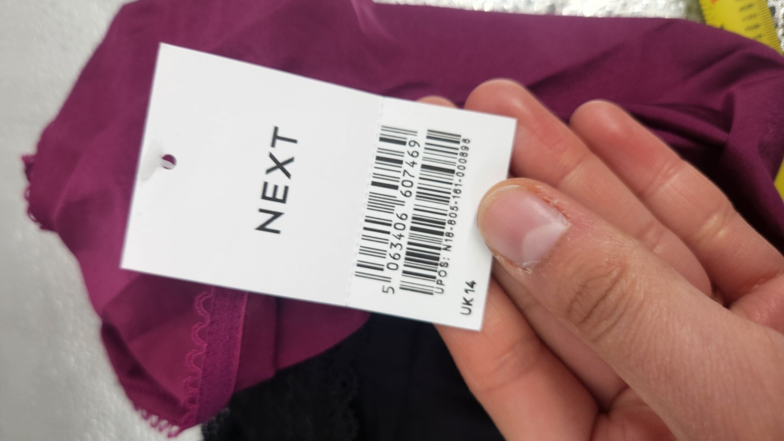 NEXT US Size 10 2 Pack Burgundy Black High Waist Leg Ultimate Comfort Panty NWT