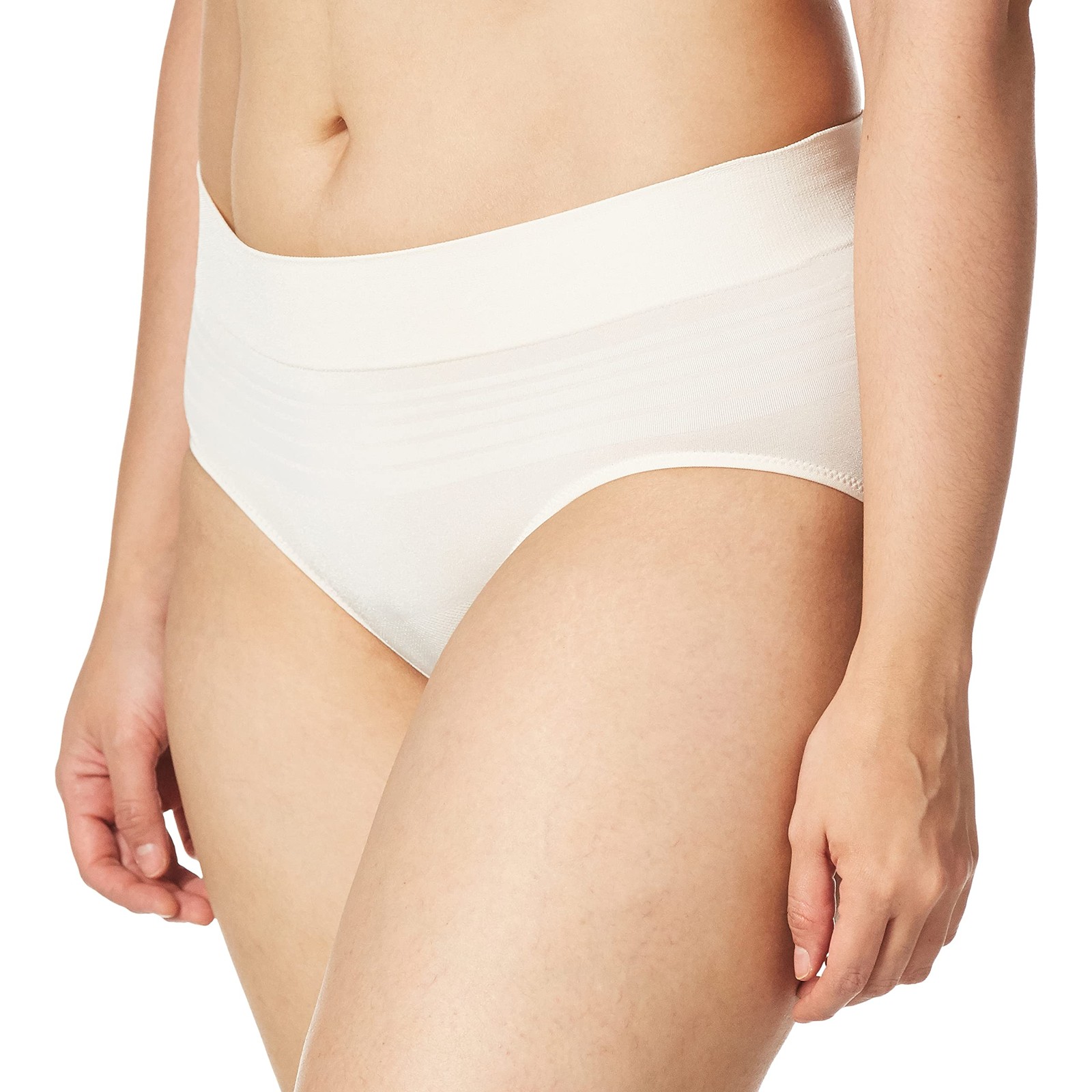 Warner’s Women’s No Pinching No Problems Seamless Hipster Panty, Sandshell,