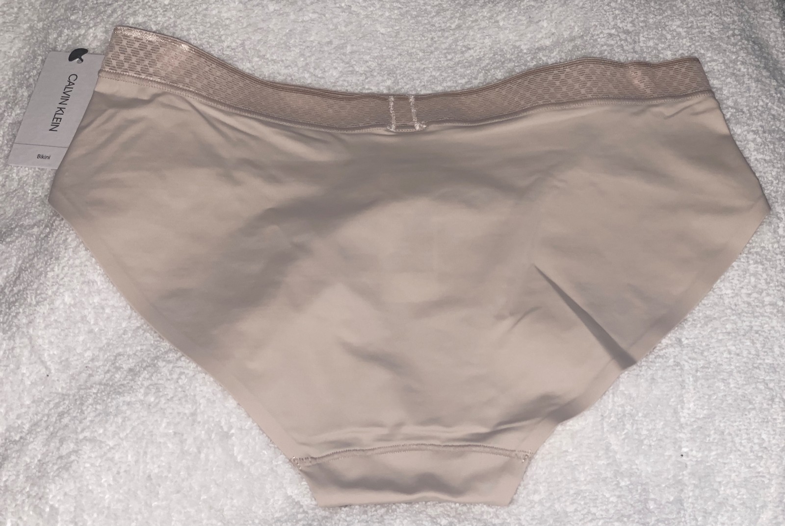 CALVIN KLEIN Seductive Comfort Light Beech Nude Bikini Panty Womens XS 4 XL 8