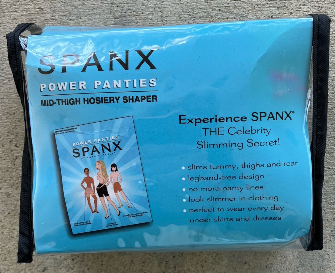 NEW Spanx Power Panties Mid Thigh Shaper Chocolate Brown Size E