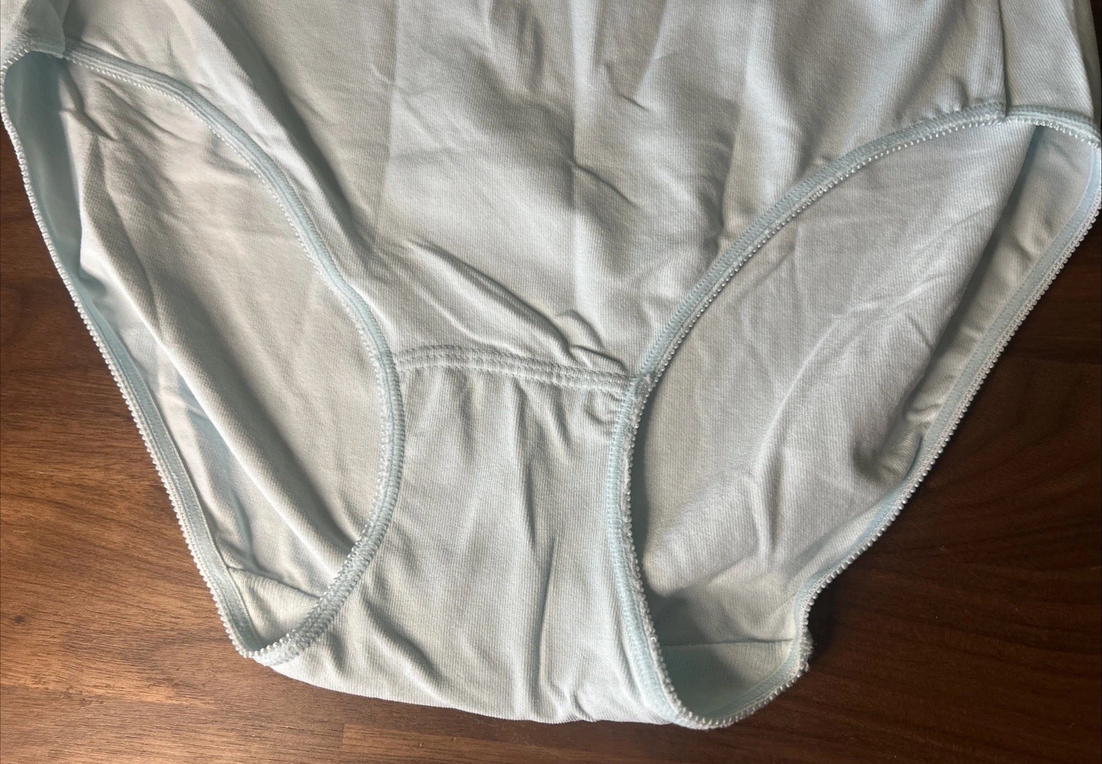 Vtg Second Skin Nylon Panties Silky Soft High Cut Brief Panty Sz 7 Barely There