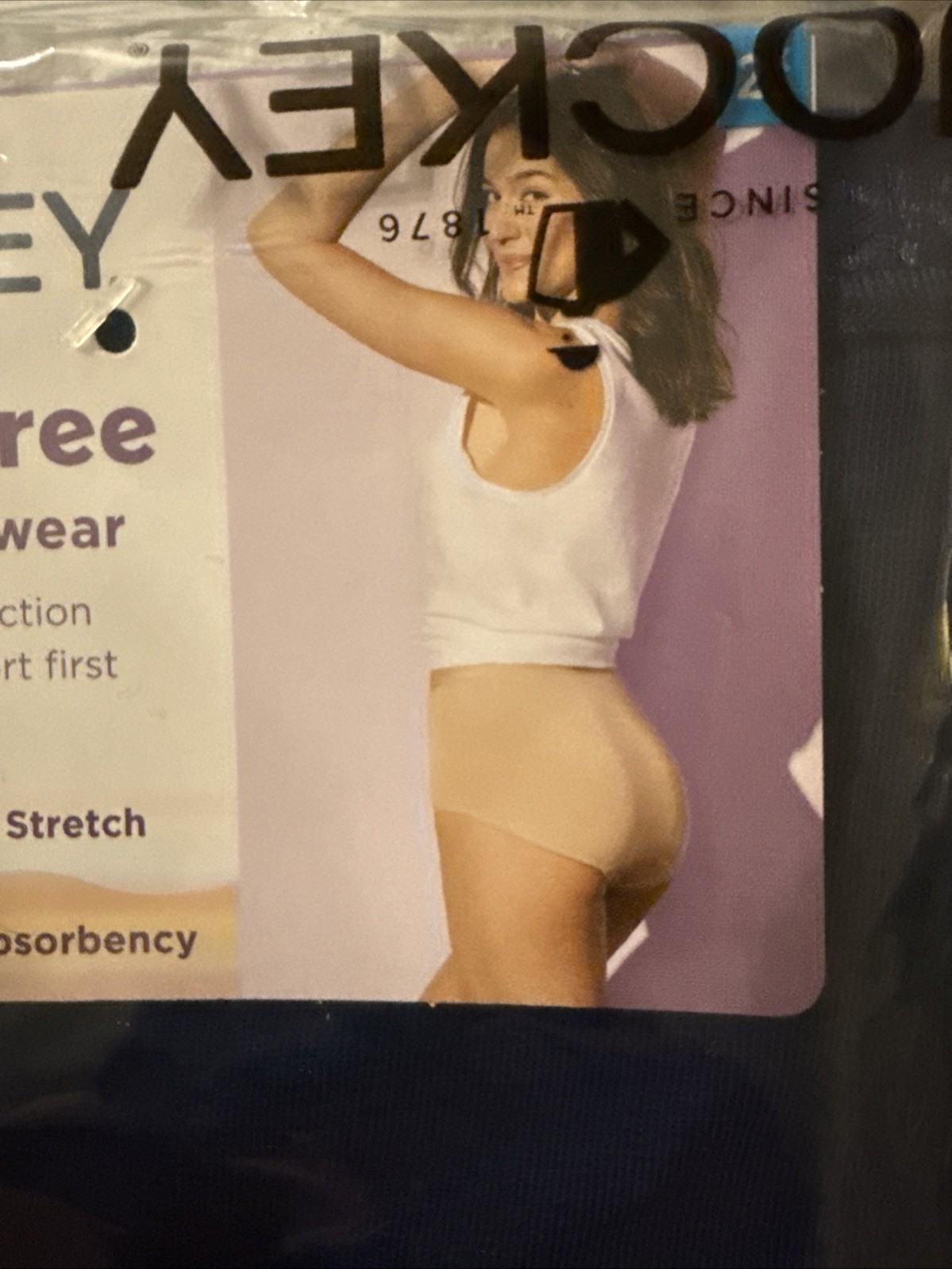 Women’s Jockey Period/bladder Control Underware Black Size XXL