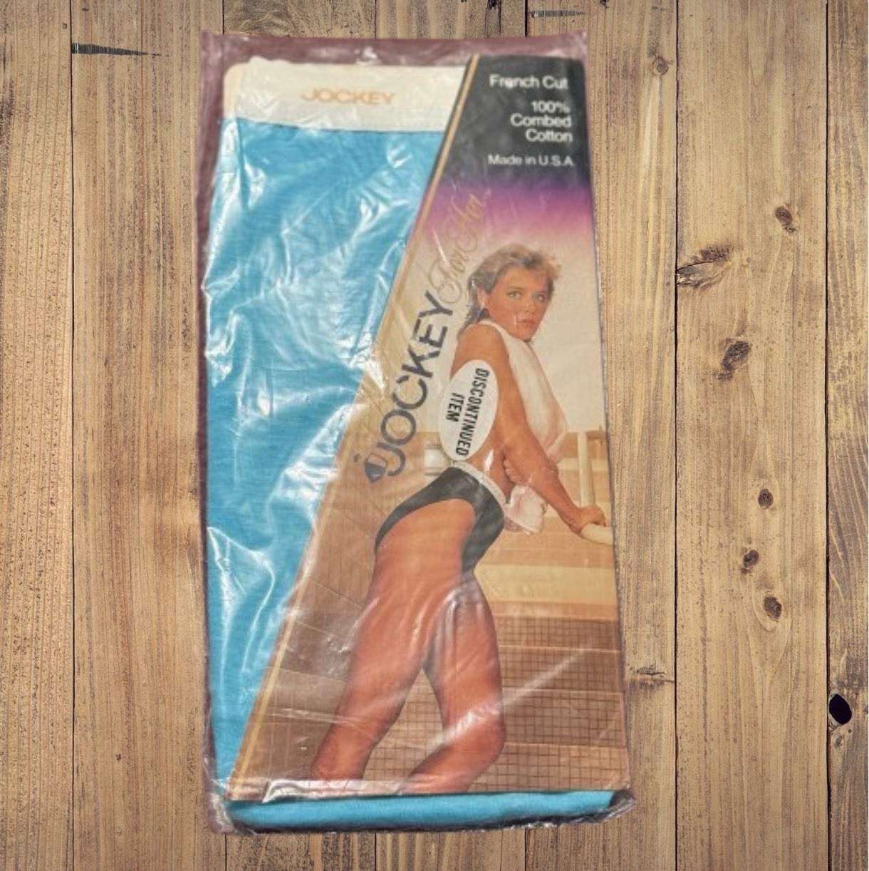 Vintage 80’s Jockey Aqua French Cut Brief Women’s Panties Style 1507 NOS Sz 4