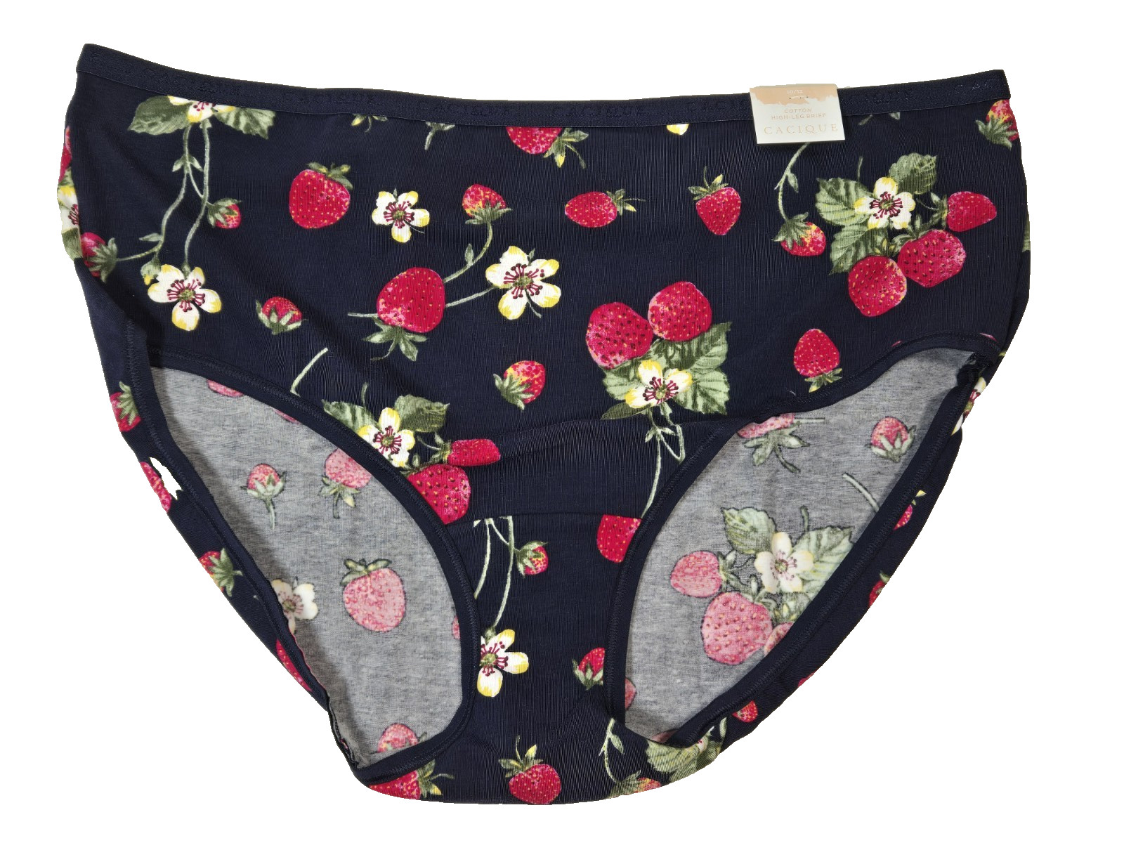 Women Panty Cacique New With Tags Cotton High-Leg Brief Panty 10/12