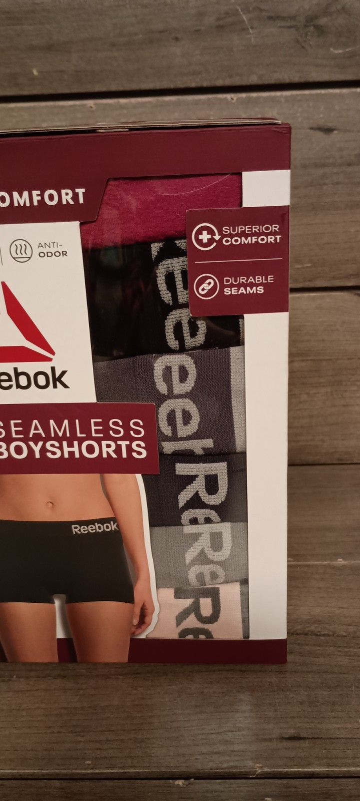 Reebok Women Pack of 6 Seamless Boyshorts Size Small Brand New Color Variety