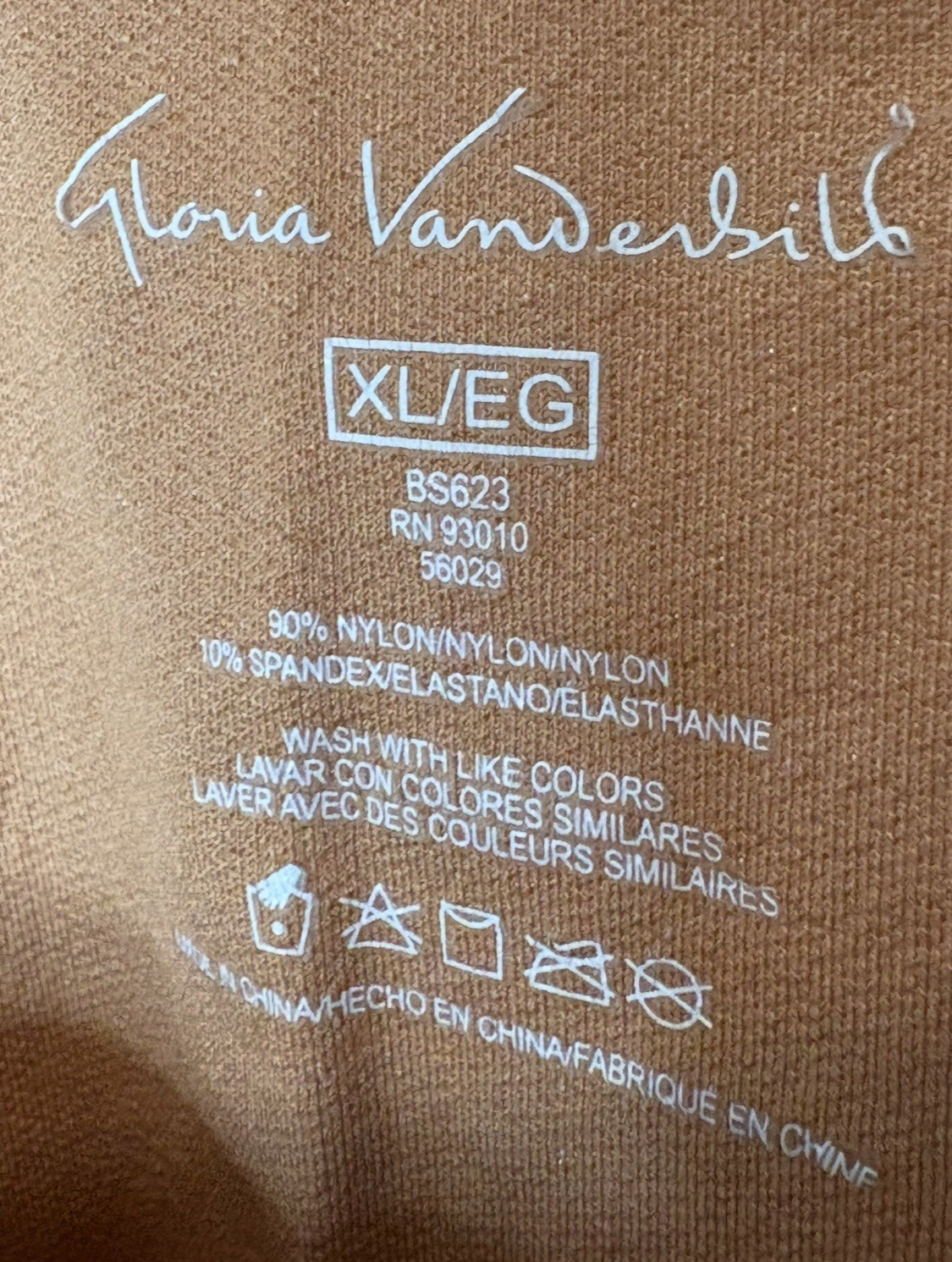 Gloria Vanderbilt Ladies’Microfiber Shapewear Intimates Full Slip Control XL