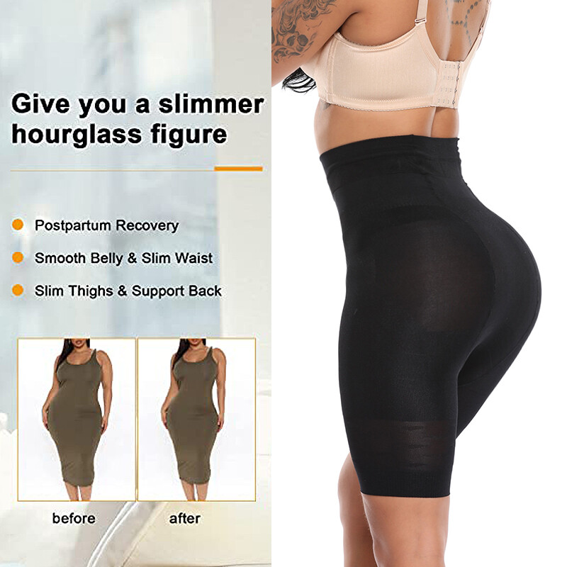High Waist Pants Easy Body Shaper Control Tummy Shape Thigh Shapewear Underwear