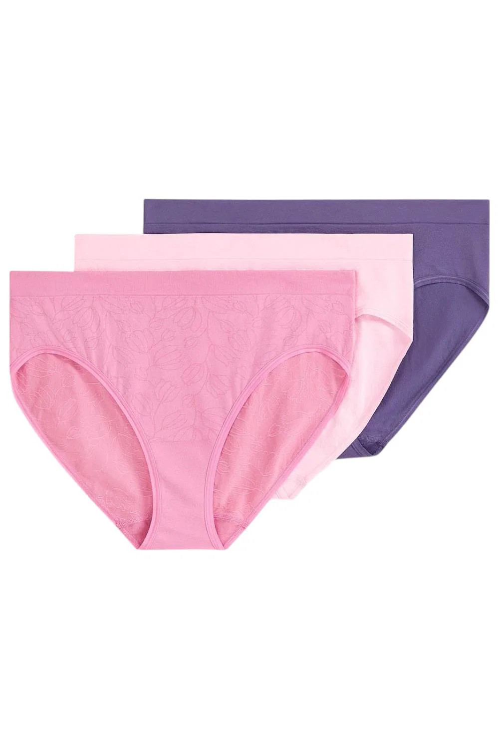 Jockey Women’s 3-pack Set Seamfree Hi-Cut Panty Purple