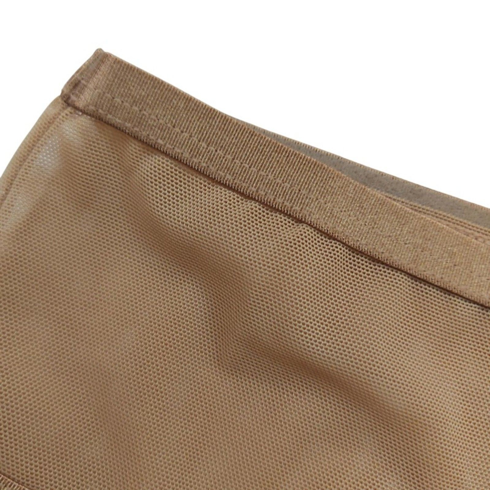 Auden Lace Mesh Cheeky Underwear Womens Medium Brown Sheer Panties Coquette