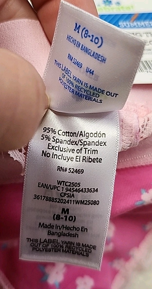 NWT Way To Celebrate Women’s 3-Pair Cotton Thong Panties Medium Multicolor
