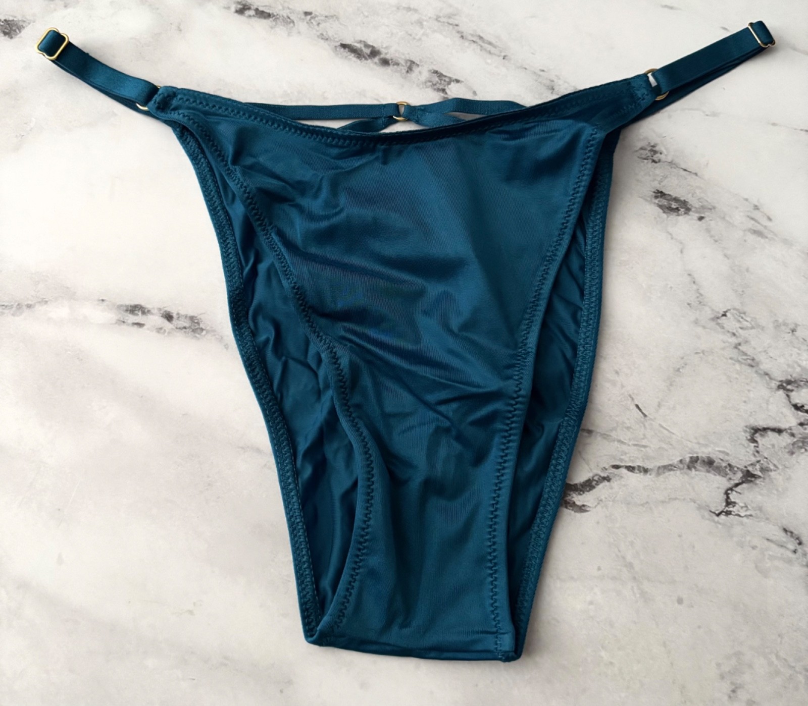Victoria’s Secret String Brazilian Panty Jade Adjustable Sides Soft S M L XL