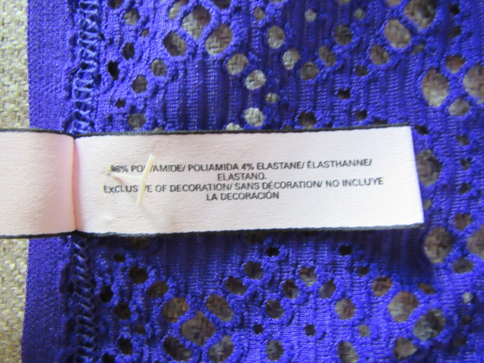 🆕️New Victoria’s Secret culotte bikini translucent Lace Panty in Purple – Small