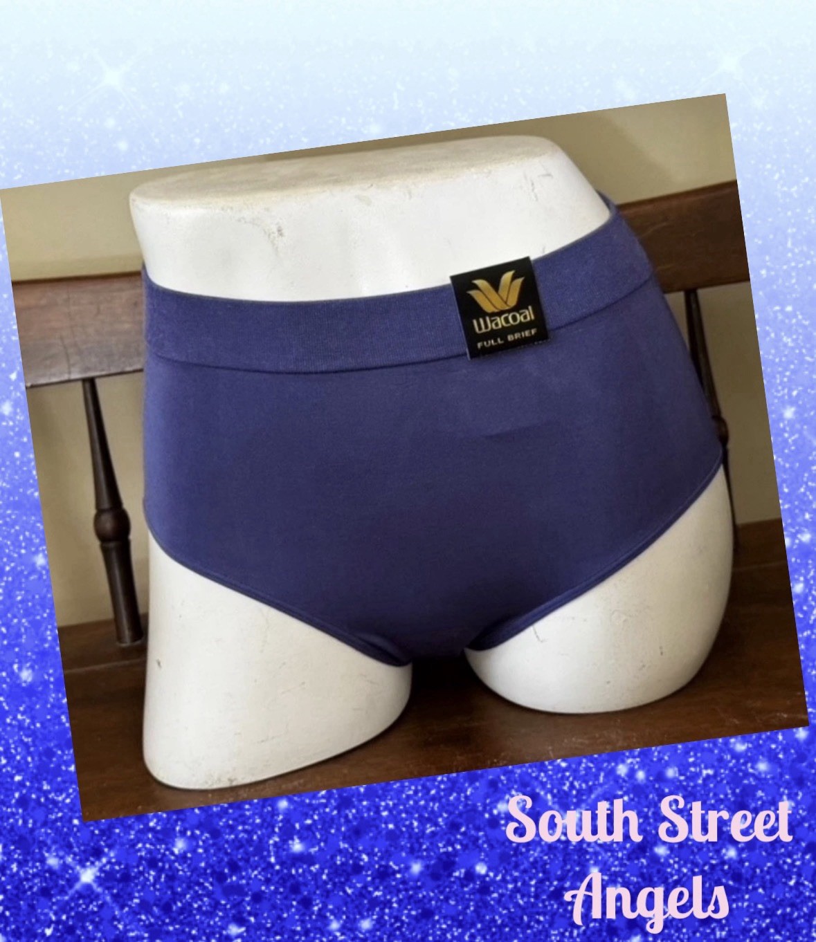 WACOAL 838175 SKIPPER BLUE ~ B-SMOOTH FULL BRIEF PANTIES ~ XL