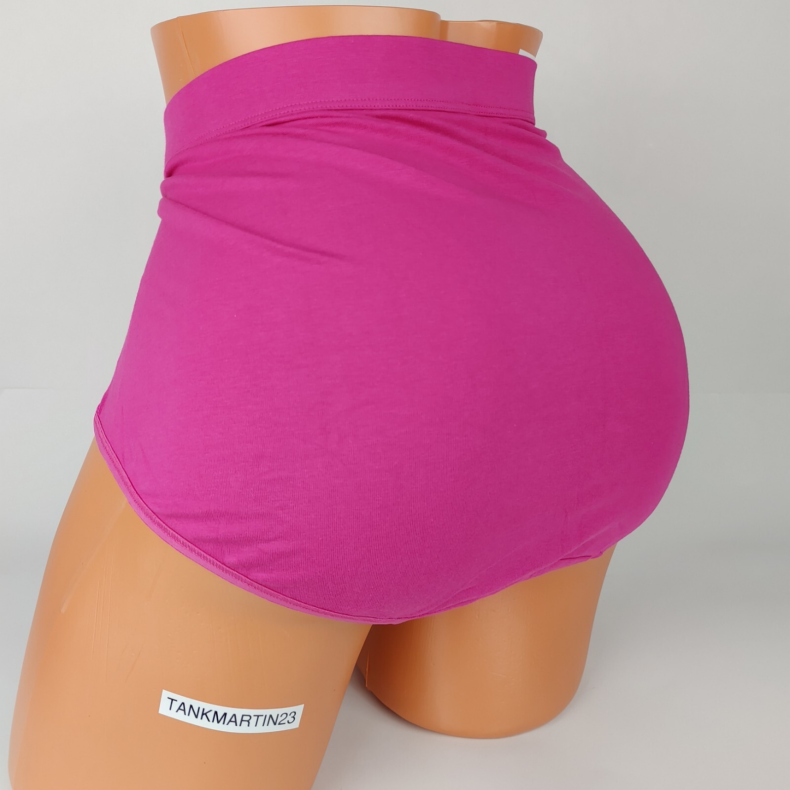 LANE BRYANT CACIQUE PLUS COTTON FULL BRIEF 18/20 PANTY SOLID PINK WITH LACE HIPS