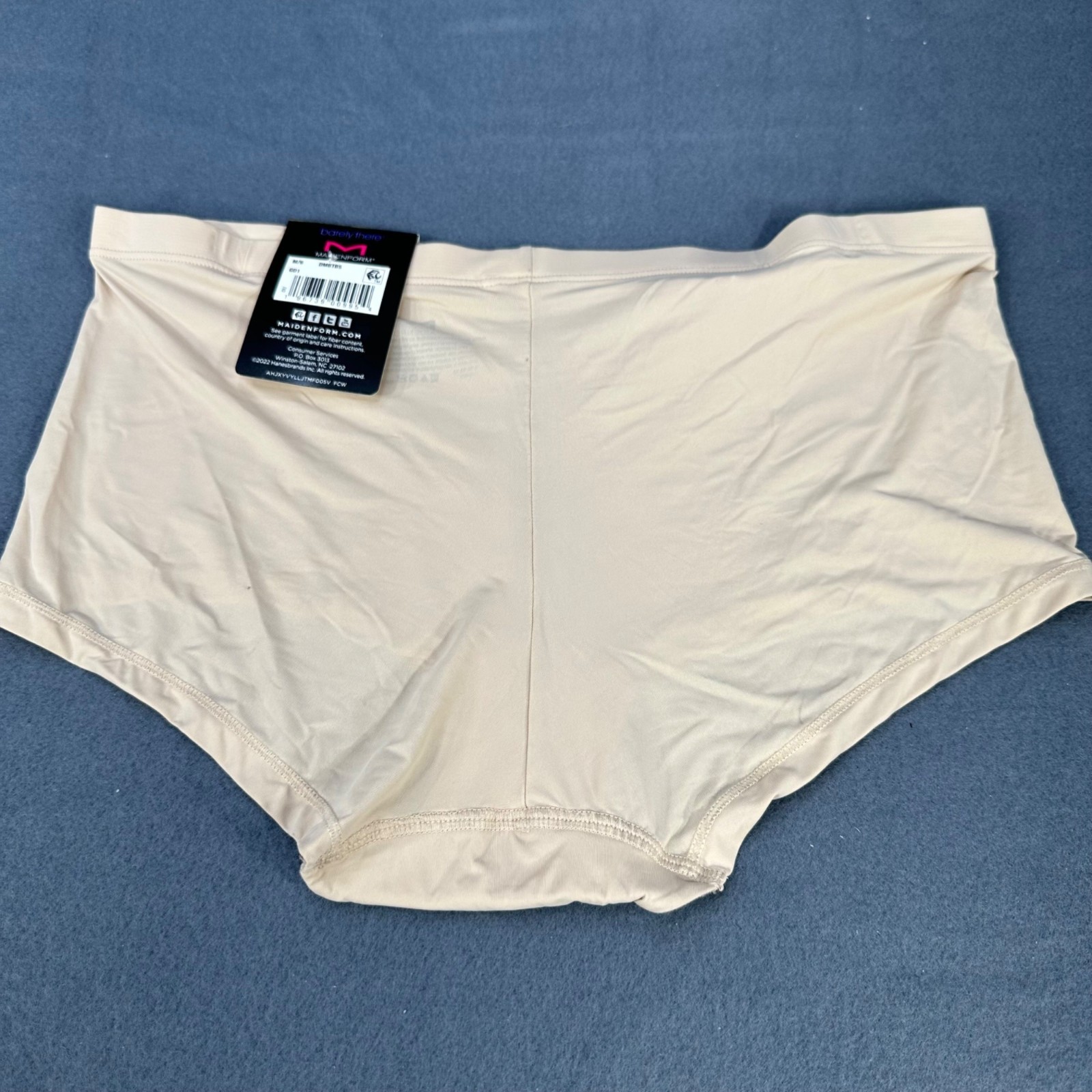Maidenform Womens Size Medium 6 Panty Boyshort Barely There Beige New