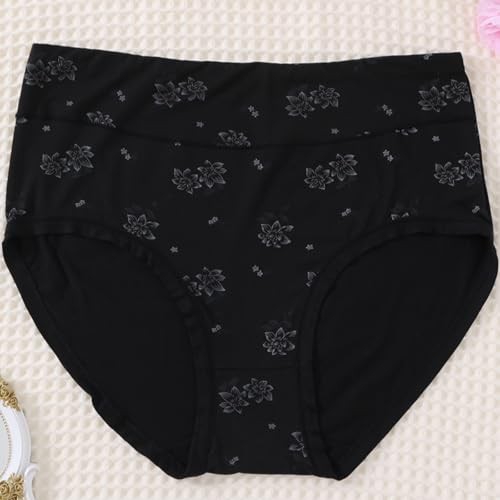 Women’s Plus Size Panties Floral Print Ladies 4X-Large 5 Pack Floral Panties