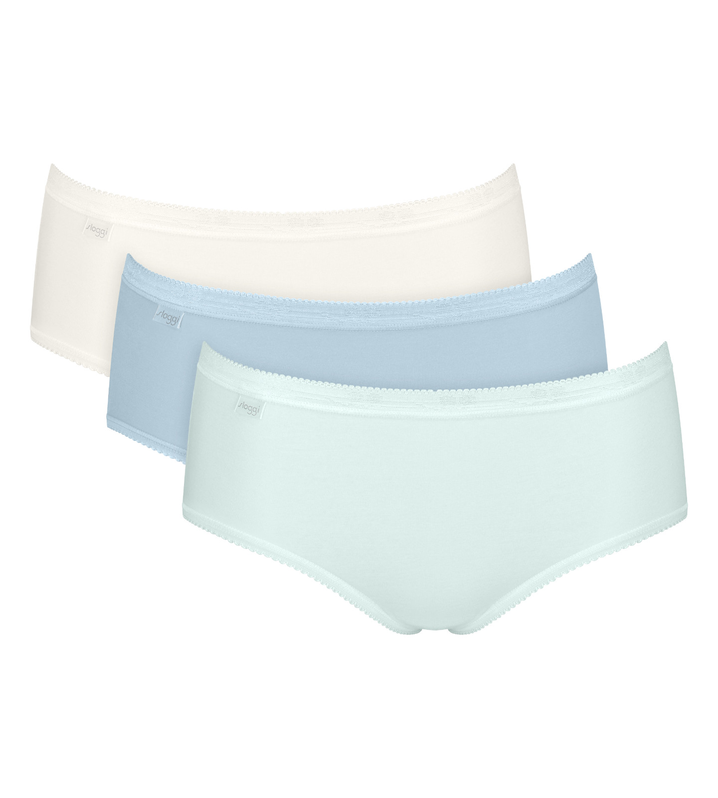 Sloggi Basic Midi Brief 3 Pack 10107163 Everyday Lingerie Womens Knicker RRP £35