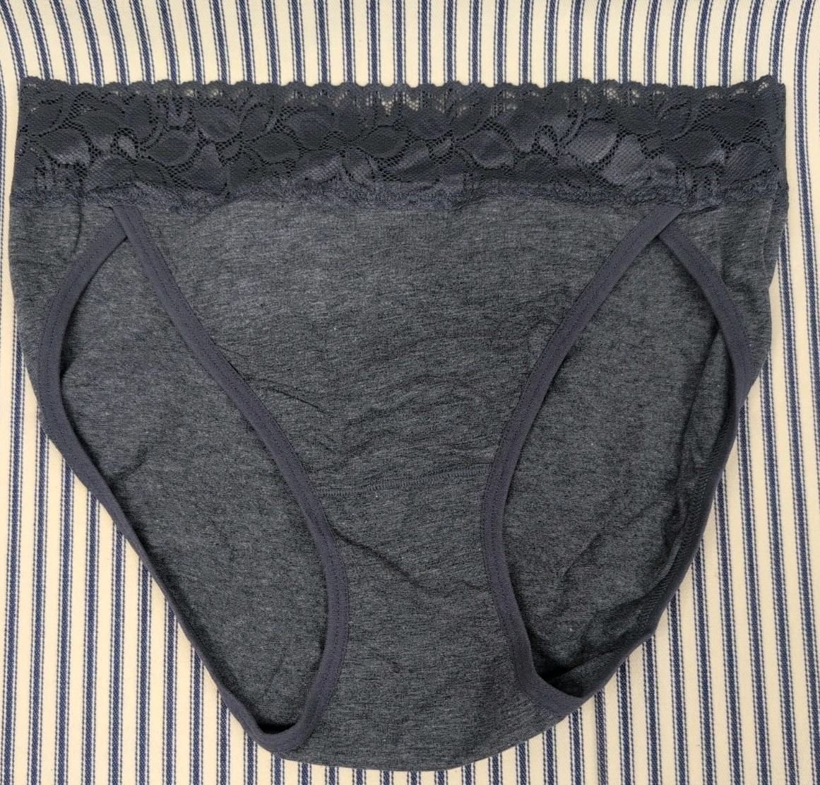 NWOT Womens Underwear Cotton Bikini Panties High Cut Lace Panty Stretch Hipster