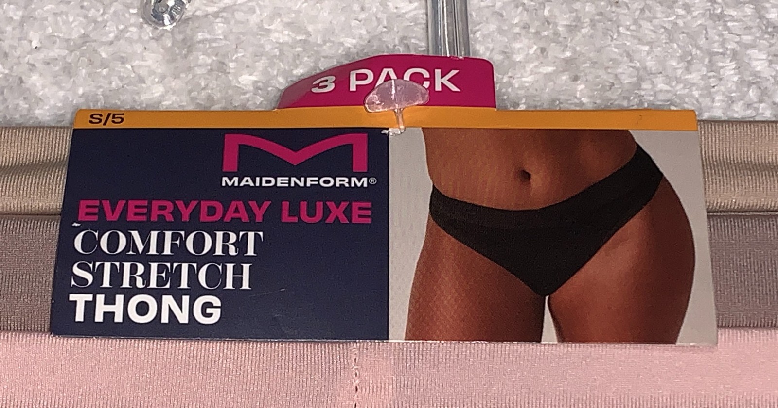 MAIDENFORM Everyday Luxe Stretch Micro 3 Pk Thong Panty NEW Womens Sz S 5 2XL 9