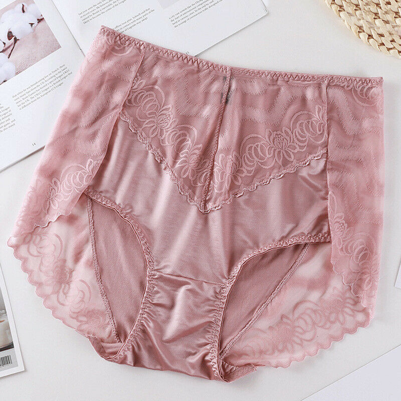 Women Ladies High Waist Knicker Lace Seamless Panties Briefs Underwear Plus Size