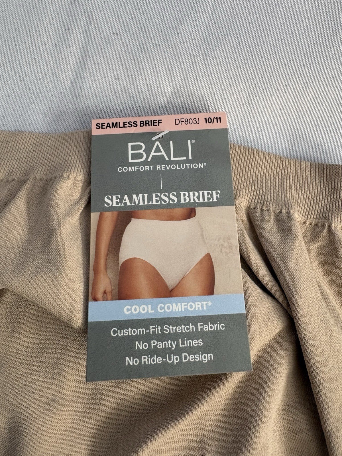 NEW Bali Comfort Revolution Bali Briefs Style 803J Size 10/11 Multicolor 2 Pair