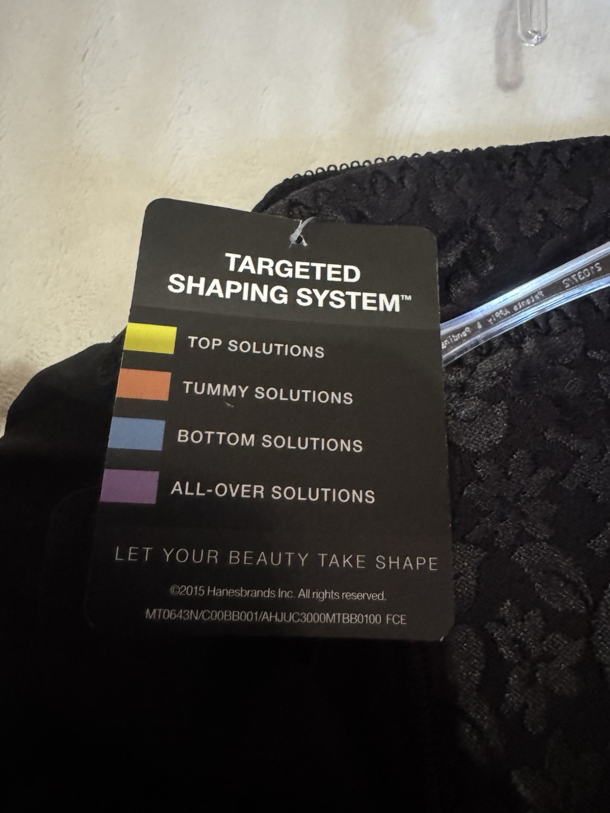 Bali women’s X372 Black Tummy Solutions Underwear Size Large Panties