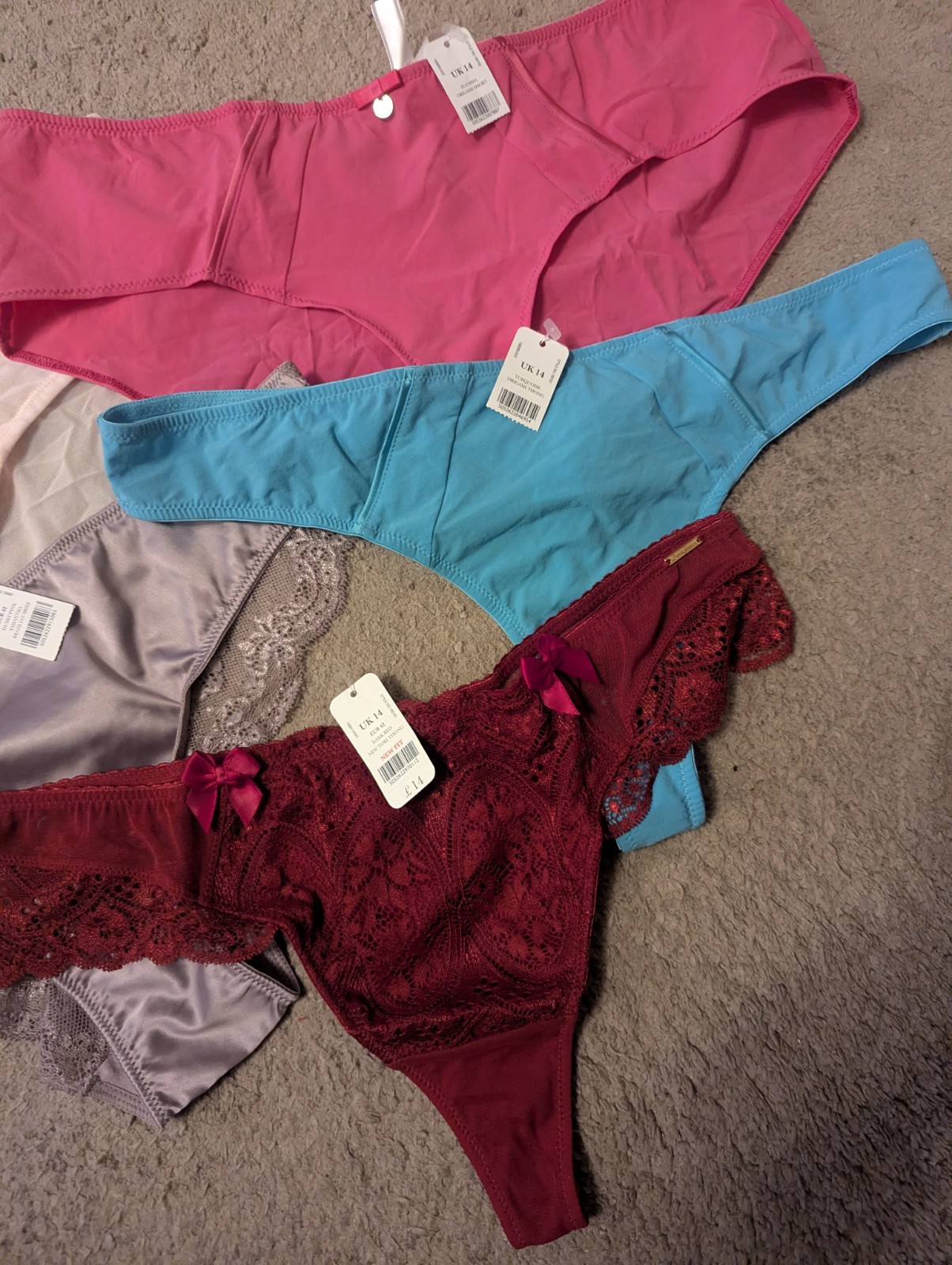 5 X BOUX AVENUE ASSORTED BRIEFS SHORTS THONGS SIZE UK 14 NEW RRP £62