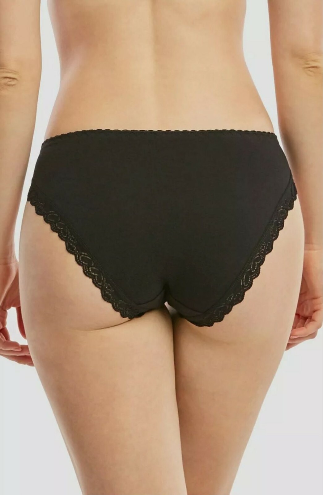 6 Pack Women Ladies Stretch Lace Front Comfortable Cotton Bikini panty Underwear