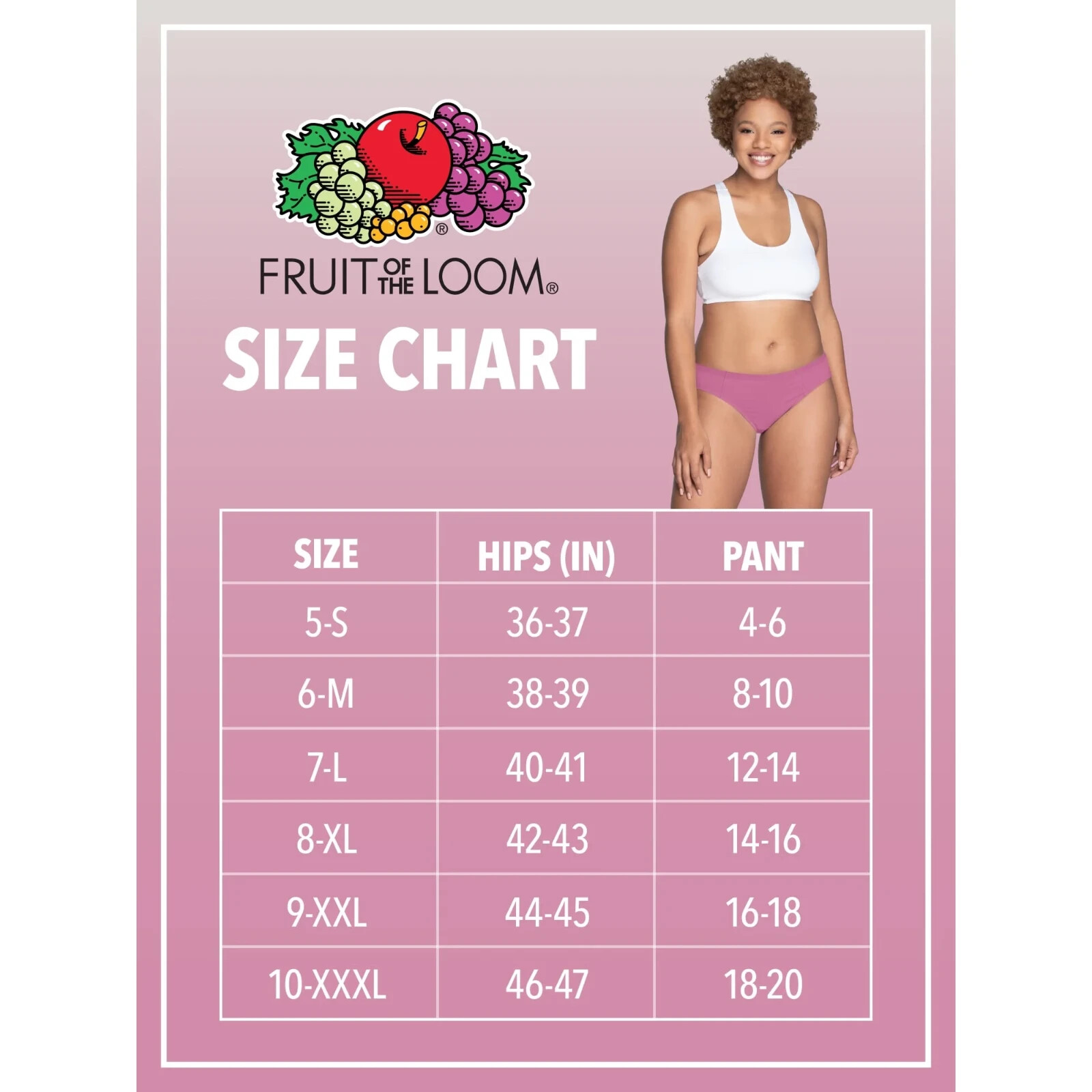 FRUIT OF THE LOOM WOMEN’S MICROFIBER BRIEFS, 6 PACK
