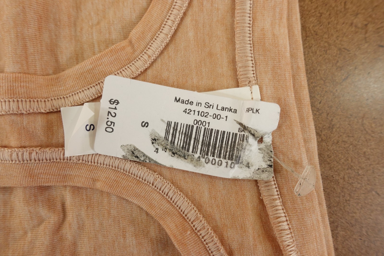 Gap Body Womens Size Small Beige Heather Breathe Thong Panty NWT