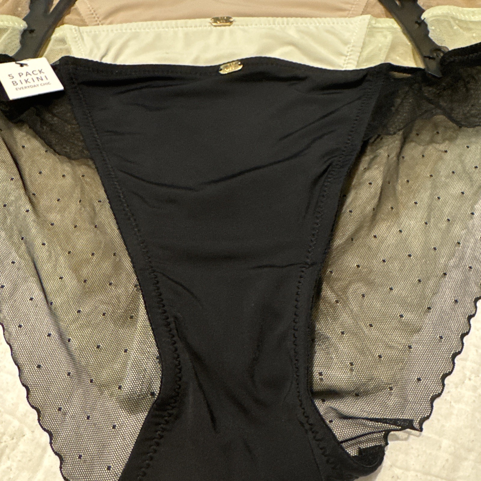 Jason Wu 5 Pack Bikini Panties Underwear Size Large Nylon Spandex