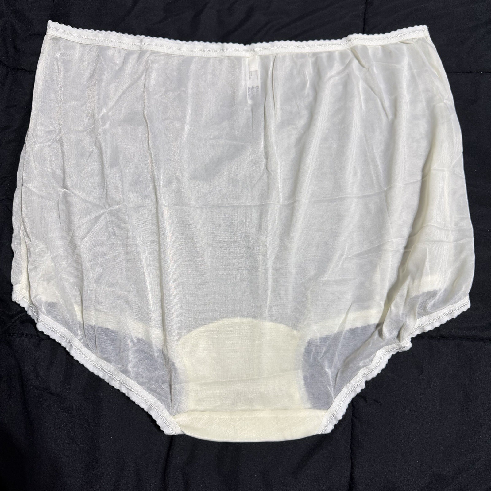 3 Pair Bali Vintage Full Cut Moonlight Silky Nylon Panties Briefs 23467 Size 12