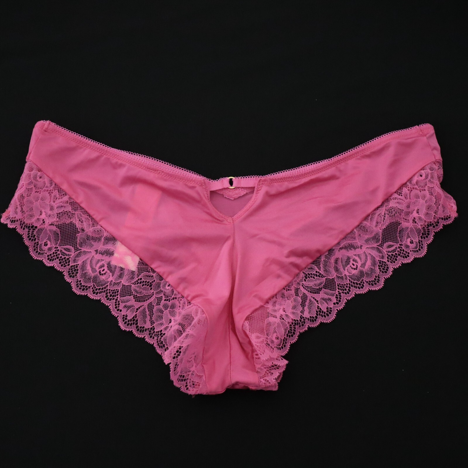 2 Victoria’s Secret Lace Rose Satin Smooth High Leg Cheeky Panty Lot M MEDIUM