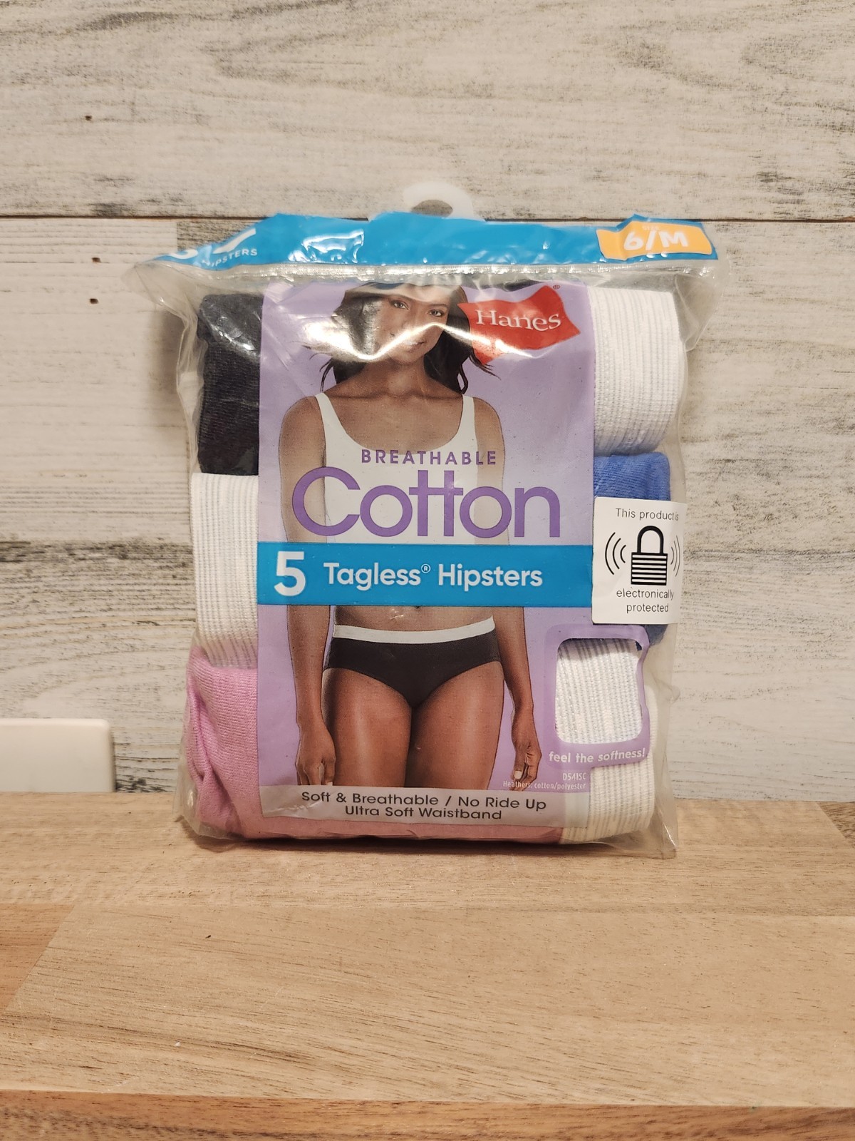 Hanes Cotton Hipster 5 Pk Womens 6/Medium Multi Breathable Cool Comfort