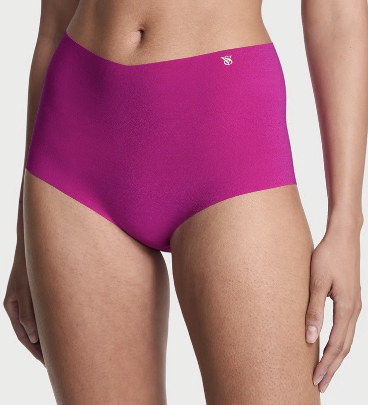 VICTORIA’S SECRET Large NO SHOW HIGH WAIST BRIEF PANTY Pink VS NWT Berrylicious