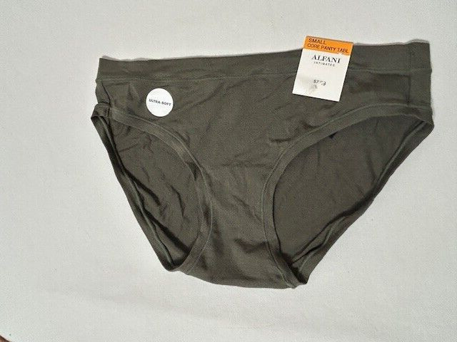 Alfani Womens Underwear S Hipster Brief Ultra Soft Panty Green 1 Pair 100117109