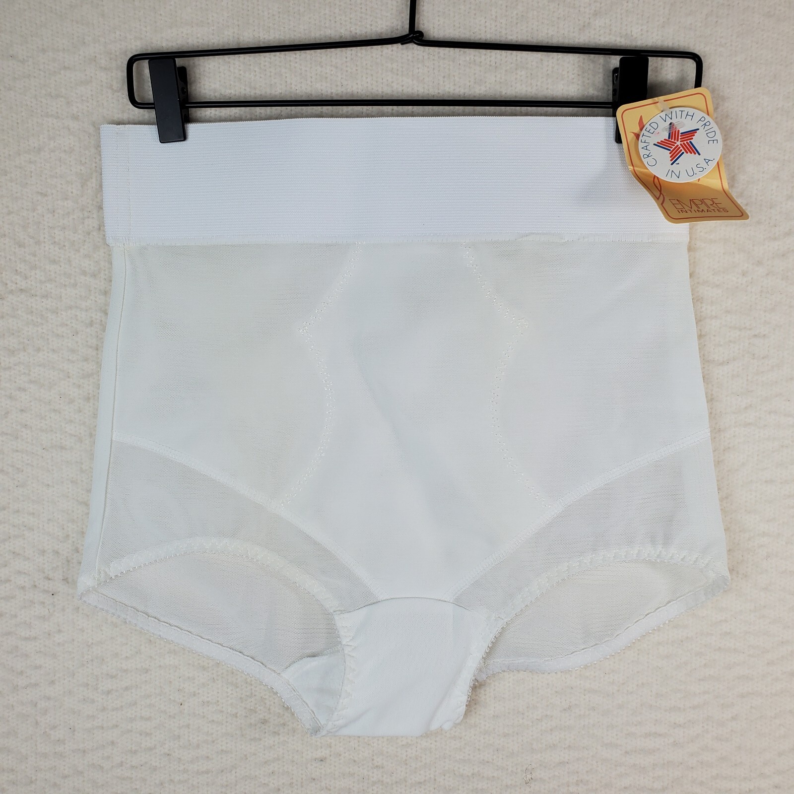 Empire Intimates 2X Girdle Brief Panty White New Vintage Pinup Boudoir Rock